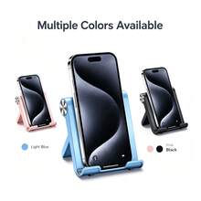 1pc Foldable Portable Desktop Phone Stand, Premium ABS, Adjustable Angle, Compact Lightweight Pocket Size, Suitable For All Smartphones And Tablets, Stable Anti-Slip, Space Saving - Phone Stand - View 2