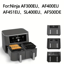 1/2pcs Rectangular Waffle Mold - Non-Stick Baking Pan Suitable For AF400EU, AF300EU, AF451EU, SL400EU, AF500DE And Other Models, | Reusable Belgian Waffle, Pancake And Egg Beater | Dishwasher Air Fryer Baking, Non-Stick Baking, Waffle Pattern, Cooking Accessories, Non-Stick Mold, Reusable Baking Utensils Baking Mold, Home Chef - View 7