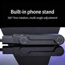 Wowssyo Adaptor Pengisian Cepat Vertikal Lipat 2-in-1, 240W Tipe-C ke Tipe-C, Pengisi Daya Cepat Lipat Portabel Ringkas, Cocok untuk Menonton Video di Ponsel atau Bermain Game - MultiWarna - View 8