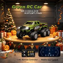 1pc/Set 2.4GHz Remote Control Off-Road Pickup Truck Toy, Q-Version, Built-In Light Effects, Mini RC Car Children's Toy, Early Education Educational Toy, Realistic RC Car Model Toy, Outdoor Toy - Multicolor - View 7