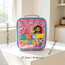 Gabby's Dollhouse Lunch Box Pandy Paws And Kitty Friends Insulated Lunch Bag 9" - View 6