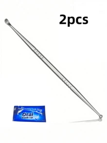 2/1pc Oral + Ear Spoon 2-In-1 Cleaning Tool - Non-Slip Design, Ergonomic Tonsil And Earwax Removal Handle, Durable Oral Care Tool, Professional Oral Store Tool, Back To School, Student Essential Fresh Oral And Earwax Cleaning Tool - Multicolor - View 6