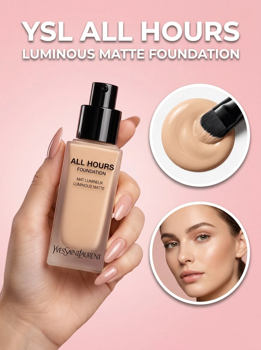 Yves Saint Laurent All Hours Foundation LC5 25 Ml – Foundation, Long-Lasting, For Women, LC5, Hyaluronic Acid, Suitable For Daily Makeup Routine - LC5 - View 1