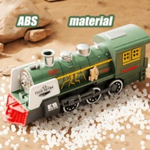 1 buah Mainan Kereta Api Simulasi Vintage Inertia untuk Anak-Anak dan Bayi. - MultiWarna - View 6