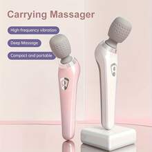 Portable Handheld Massager, USB Rechargeable Relaxation Massage Wand, Relieves Neck, Back And Waist, Muscle Relaxation And Fatigue Relief, Suitable For Office Workers And Busy Professionals, Great Gift For Holidays - Multicolor - View 2