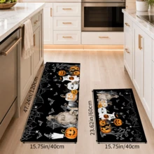 1pc, Ghost Black Cat Tomb Pattern Printed Diatomaceous Earth Kitchen Mat, Absorbent Kitchen Floor Mat, Kitchen Rug, Long Strip Foot Mat, Sink Front Mat, Halloween, Can Be Used As Halloween Gift, Halloween Decoration, Suitable For Kitchen, Bathroom, Entryway, Hallway, Laundry Room And Home Decor - Multicolor - View 11
