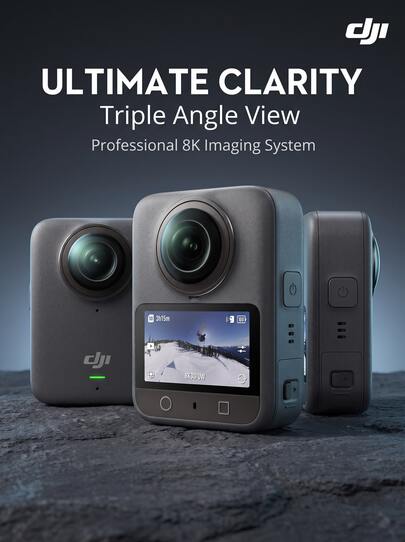 dji Osmo 360 8K Panoramic Action Camera With Built-In 105G Large Memory, Flagship Stabilization And Waterproof, Motorcycle Riding Skiing Outdoor Vlog Shooting Kit (Brand New, Activated Only)