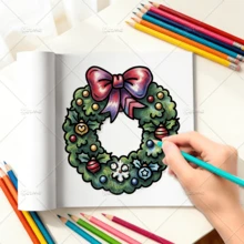 1pc Winter Festive Items Adult Coloring Book, Cozy Holiday Patterns With Reindeer, Gingerbread House, Hot Cocoa & Winter Treats, Stress Relief Relaxing Art Activity Book, 120g Thick Paper, Ideal Holiday & Christmas Gift For Relaxation & Mindfulness - Cozy Christmas - View 10