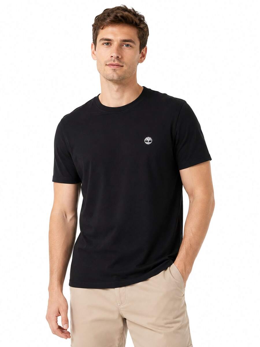 Timberland New Men's Outdoor Running Sports Top, Breathable Casual Crew Neck Short Sleeve Shirt