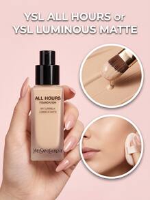 Yves Saint Laurent All Hours Luminous Matte Foundation LC3 25ml – Foundation, Full Coverage, For Women, LC3, Hyaluronic Acid, Suitable For Daily Makeup Routine - LC3 - View 1
