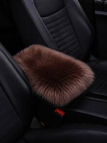 Plush Armrest Pad - Soft Plush Central Armrest Pad, Suitable For Cars, SUVs, Trucks, Universal Size, Warm Interior Pad For Winter, Non-Slip Polyester Material, Protects Console & Seats, Luxurious Faux Fur Armrest Pad, Comfortable Support, Upgrades Interior - one-size - View 27