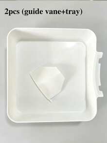 1pc White Washing Machine Drain Tray,Suitable For Washing Machine Outlet Water Storage,Prevent Laundry Room Floor Overflow,Bathroom Storage Organiser,Kitchen Accessories,Bathroom Accessories,Bathroom Decor,Home Decor,Cleaning Supplies,Halloween - Multicolor - View 9