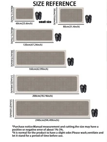1pc Elegant Unique Pattern Kitchen Mat, 3.5mm Soft Rubber Material, Absorbent And Easy To Clean, Suitable For Hallway, Bathroom, Living Room, Outdoor Door Mat And Toilet, All-Year Use, Suitable For Various Holidays - Multicolor - View 6
