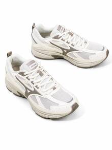 Mizuno New SPEED Retro Chunky Sneakers Lightweight Breathable Cushioned Running Shoes Unisex - Off-white/brown - View 1