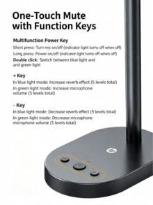 DHP-MC1 USB Desktop Condenser Microphone With Built-In Sound Card And Noise Reduction, Suitable For Desktop Computers, Live Streaming, Gaming, Online Meetings, And Online Courses. - View 4