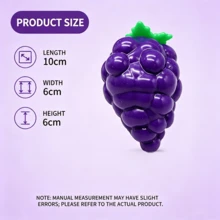 酥脆葡萄擠壓玩具-手工磚填充壓力釋放玩具,慢回彈減壓桌面裝飾,適合成人 - 彩色 - 查看 9