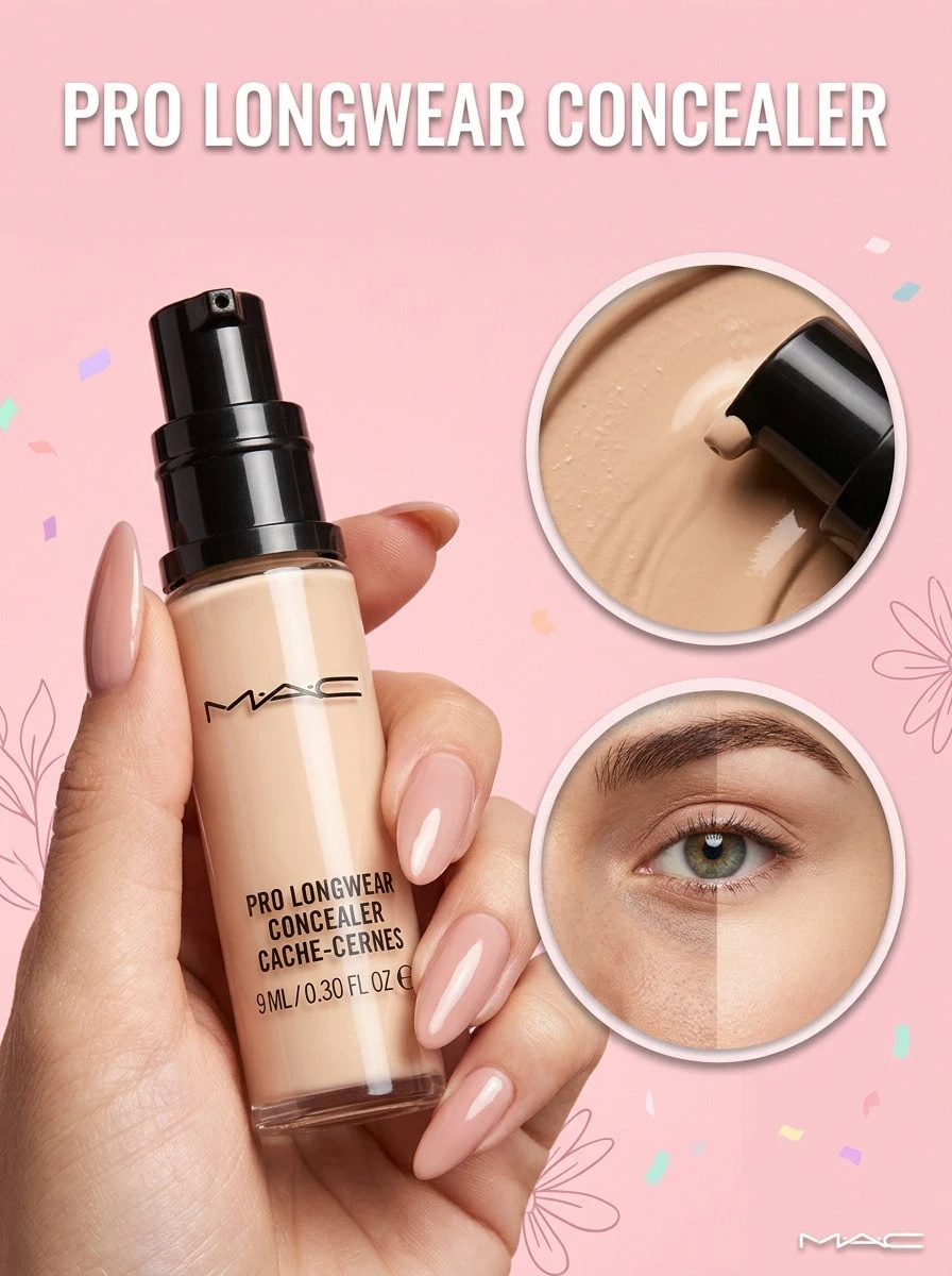 MAC Pro Longwear Concealer NW15 9 Ml – Concealer, Long-Lasting, For Women, NW15, Suitable For Daily Makeup Routine - NW15 - View 1