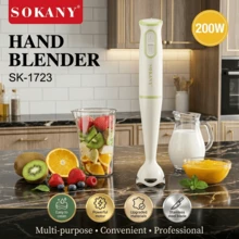 Máy đánh trứng cầm tay điện SOKANY1724 đa năng, thanh khuấy nấu ăn, máy xay sinh tố nước ép - Phích cắm Anh (220-240V) - Xem 12