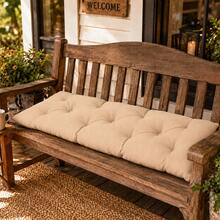 "Modern Bench Cushion – Sleek, Comfortable & Durable Cushion For Entryway Benches And Living Room Floors & Seats - Apricot - View 4