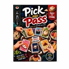 Pick And Pass Card Game Fast Drafting Strategy Game For Family Friends Gatherings Collect Food Cards Build Powerful Combos And Score Points Through Smart Choices Easy To Learn Interactive Party Game With 108 Cards For Game Night - Black - View 6