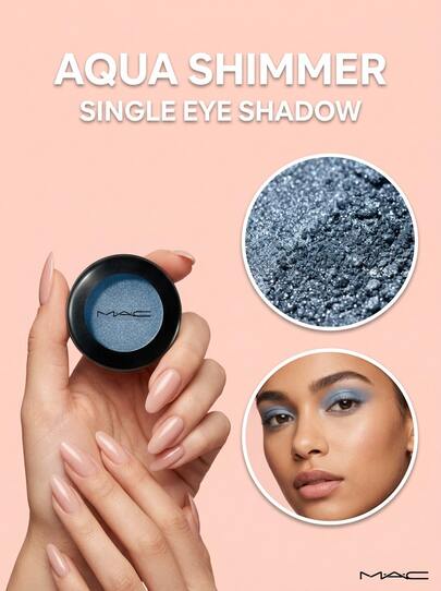 MAC Eyeshadow Tilt 1.5 G – Eyeshadow, High Pigment, For Makeup Enthusiasts, Shimmery Blue, Suitable For Daily Makeup