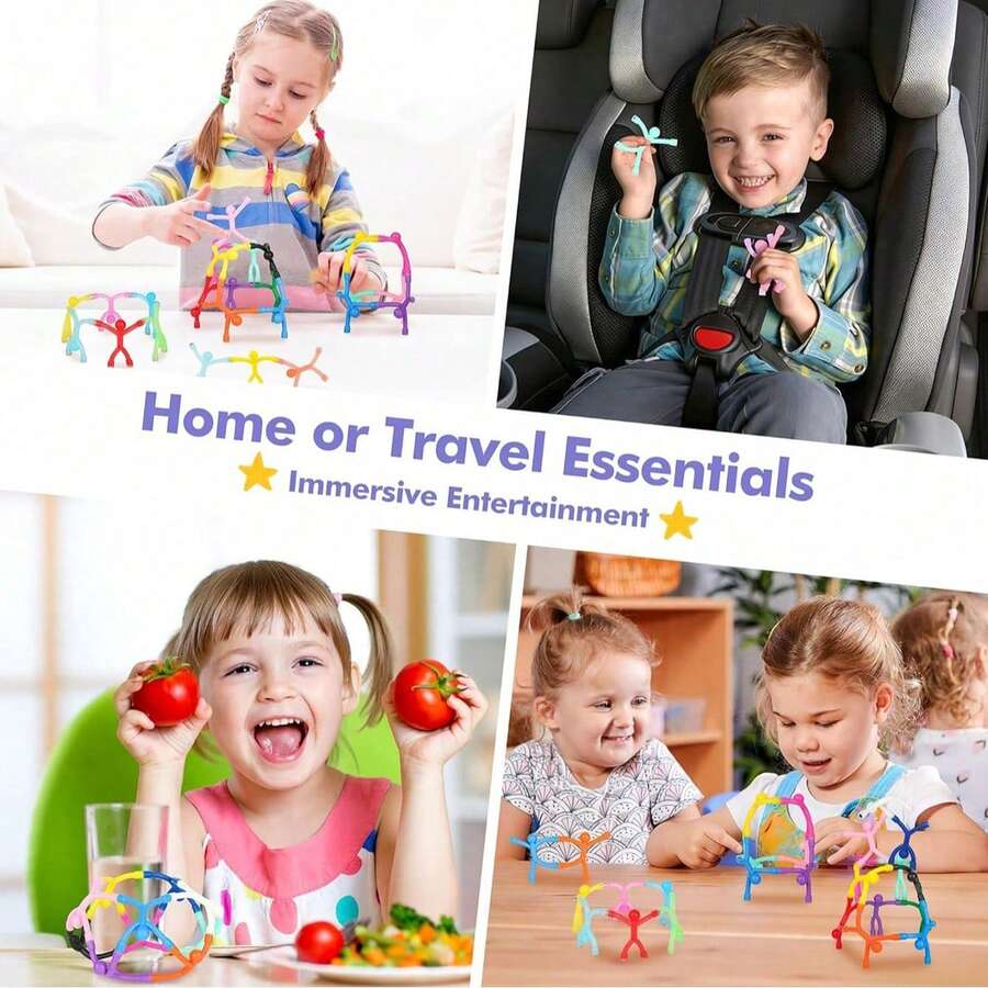 Flexible Magnetic Figure Children's Assembly Toy Creative Magnetic Doll Desktop Interactive Educational Ornament - Multicolor - View 1