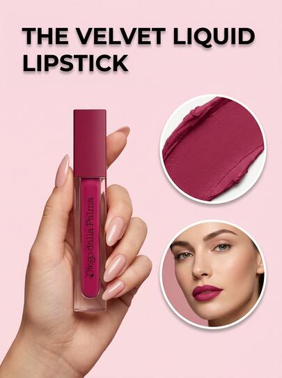 Diego Dalla Palma Stay On Me Long-Lasting Liquid Lipstick 40 Bordeaux 6ml – Liquid Lipstick, Long-Lasting, For Women, Bordeaux, Suitable For Daily Wear