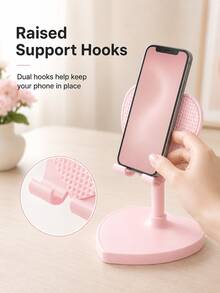 1/2pcs Foldable Portable Desktop Phone Stand, Phone Video/Live Streaming Stand, Easy Stand, Phone Holder, Gift, Giveaway, Fixed Stand, Adjustable Angle, Compact And Lightweight, Pocket-Sized, Suitable For All Smartphones And Tablets, Stable And Non-Slip, Space-Saving - A - View 1