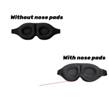 1pc 3D Contoured Sleep Eye Mask, Soft Memory Foam Light-Blocking Eye Mask, Adjustable Zero Pressure Eye Mask, Comfortable Eye Mask, Suitable For Travel Napping, Night Sleep, Home And Office - Sleep Mask - View 7