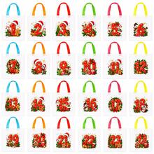 24 Pack Christmas Advent Calendar Gift Bags, Numbered 1-24 Countdown Bags With Colorful Handles, 20 X 20 Cm Non-Woven Holiday Gift Tote Bags For Christmas Party Decorations - Multicolor - View 1
