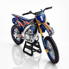 Blue Off-Road Motorcycle Model, Die-Cast Alloy Motorcycle Model, Suitable For Collection And Motorcycle Enthusiast Gift - Multicolor - View 5