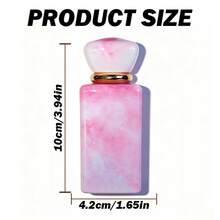 1 Botol Semprot Parfum Isi Ulang Mewah 50ML | Botol Parfum Kosong Anti Bocor Ukuran Perjalanan Ukuran Persegi Kaca Motif Marmer Premium Warna Pink, Cocok untuk Minyak Esensial, Isi Ulang Parfum, Olahraga, Hadiah Pesta Ulang Tahun, Dekorasi Meja Rias - MultiWarna - View 10