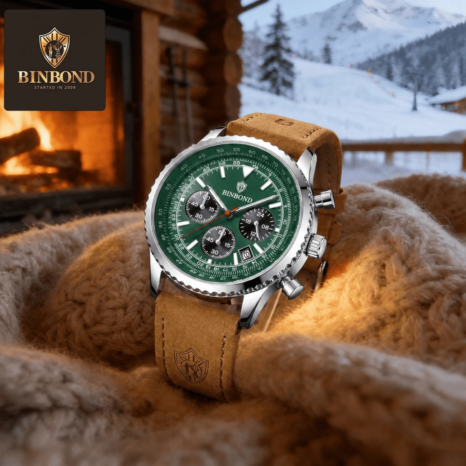 1pc Men's Casual Date Chronograph Quartz Watch, Waterproof Luminous Business Wristwatch, Suitable For Daily Life, Work, Fashion Gift, Souvenir