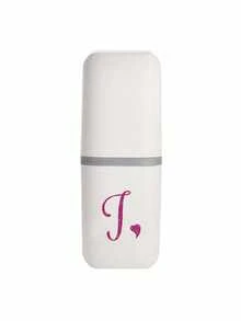 Rose Pink Glitter Heart Letter A-Z Portable Toothbrush Case, Keeps Your Toothbrush Clean And Ready To Use Anytime! Travel Toothbrush Storage Box, Portable Toothbrush Cup Lid, Suitable For Travel, Camping, Business Trips And School. Multi-Function Toothbrush Cup, Travel Wash Cup, Toothbrush And Toiletry Storage Set - Multicolor - View 26