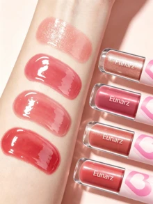 Eunarz Glitter Lip Gloss Tinted Lip Oil Balm Moisturizing Shiny Lip Care Non-Sticky Hydrating Suitable For Dry Lips - #CG05 Currant Jam - View 11