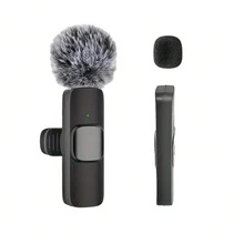 Professional Wireless Lavalier Microphone, Plug And Play, Intelligent Noise Reduction, Omnidirectional Condenser, With Windscreen, Suitable For Smartphones, For Video Recording, Teaching, Interview, Podcast, Vlog, Education, Etc., Wireless Omnidirectional Condenser Recording Microphone, Clip-On Microphone, 60mAh Battery - View 14