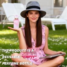 1 Botol Semprot Parfum Isi Ulang Mewah 50ML | Botol Parfum Kosong Anti Bocor Ukuran Perjalanan Ukuran Persegi Kaca Motif Marmer Premium Warna Pink, Cocok untuk Minyak Esensial, Isi Ulang Parfum, Olahraga, Hadiah Pesta Ulang Tahun, Dekorasi Meja Rias - MultiWarna - View 6