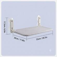 1 pieza Hamaca para gato gris, percha de ventana para gato sin cables, hamaca para gato con 4 ventosas, cama plegable para gatos de interior, silla de descanso plegable y estable, soporte para gato de interior de fácil montaje (las versiones transpirable y de felpa difieren, no son exactamente iguales) - Tamaño grande (52*30cm) - Ver 2