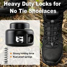25/34/49/60/77/84Pcs Plastic Spring Buckles, Random Color Double Hole Round Sliders, Elastic Drawstring Locks, Suitable For Camping, Hiking, Backpack Shoelaces, DIY Rope Ends And Clothing Accessories - Multicolor - View 9