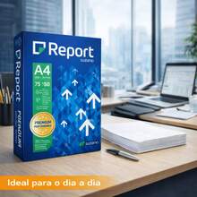 Papel Sulfite Report Premium A4 75g 500 Folhas Branco - A4 - Visão 3