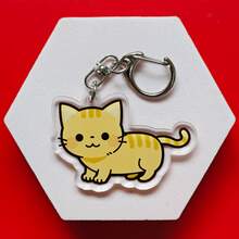 Various Cute Cartoon Cat Breeds Acrylic Keychain Series Cute Cartoon Keyring Bag, Suitcase Accessory Phone Pendant Car Ornament. - Multicolor - View 7
