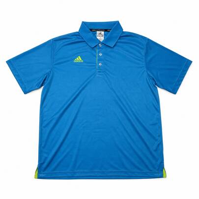 Adidas Combat Sports Polo Shirt, Quick-Dry, Collared, Royal Blue Contrast Design, Men's