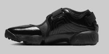 Nike Air Rift BREATHE Comfortable Versatile Mary Jane Low-Top Casual Lifestyle Shoes For Women, Black - Black - View 2