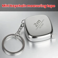1/2/3pcs Keychain Mini Tape Measure, 200cm/78.74in Laser Engraved Soft Measuring Tape, Portable Waist & Body Measurement Ruler, Suitable For Home & Outdoor, Practical Gift For Friends - Keychain Tape Measure - View 3