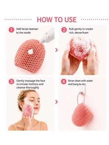 Honeycomb Exfoliating Bath Glove Body Scrub Deep Cleansing Shower Mitt Soft Massage Sponge Dead Skin Remover - Multicolor - View 3