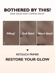 Primer Makeup Eunarz, Alas Bedak Ringan yang Melembapkan dan Menghaluskan, Menyamarkan Pori-Pori dengan Efek Fokus Lembut, Menciptakan Kulit Wajah Sempurna dan Bercahaya - Telanjang - View 4