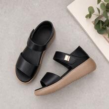 Women Flat Sandals - Black - View 1