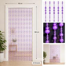 Decorative Acrylic Bead Curtain 90x180cm, Random Color Doorway Decor - Multicolor - View 2