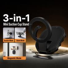 1 buah Dudukan Ponsel Magnetik Multifungsi ABS, Dapat Dijepit, Dilipat, Dapat Diputar, Cocok untuk Pegangan Ekstensi Fotografi Genggam atau Dudukan Pemotretan Meja, Aksesori Ponsel, Aksesori Meja, Dudukan Ponsel Magnetik Mobil - MultiWarna - View 2