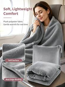 1/2/3pcs Inflatable Footrest, Inflatable Seat Cushion, Quick Inflation Travel Footrest, No Pump Needed, Portable Foldable Footrest, Suitable For Airplane, Concert, Camping, Fishing And More - Multicolor - View 8